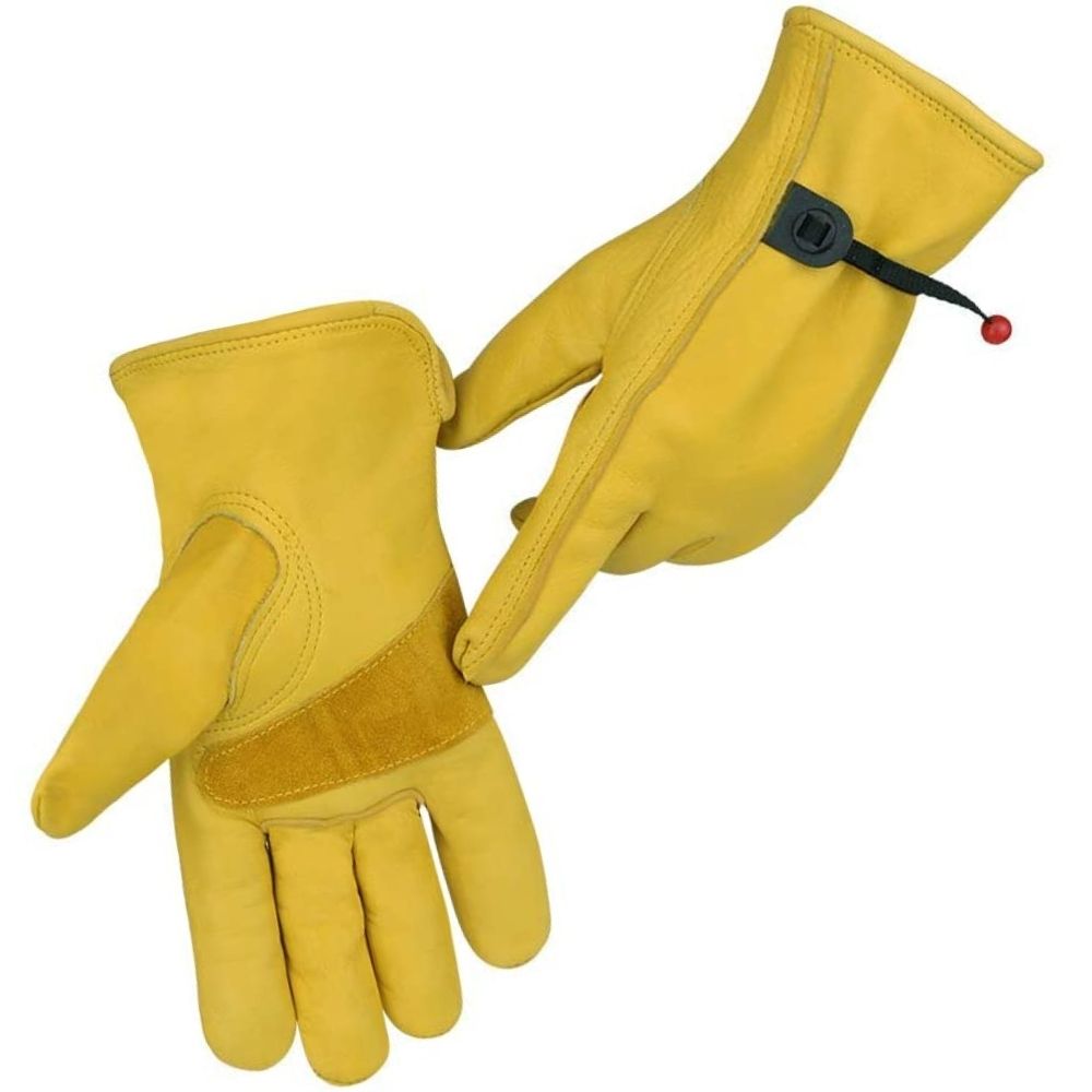 Leather Workwear Gloves L: image 4