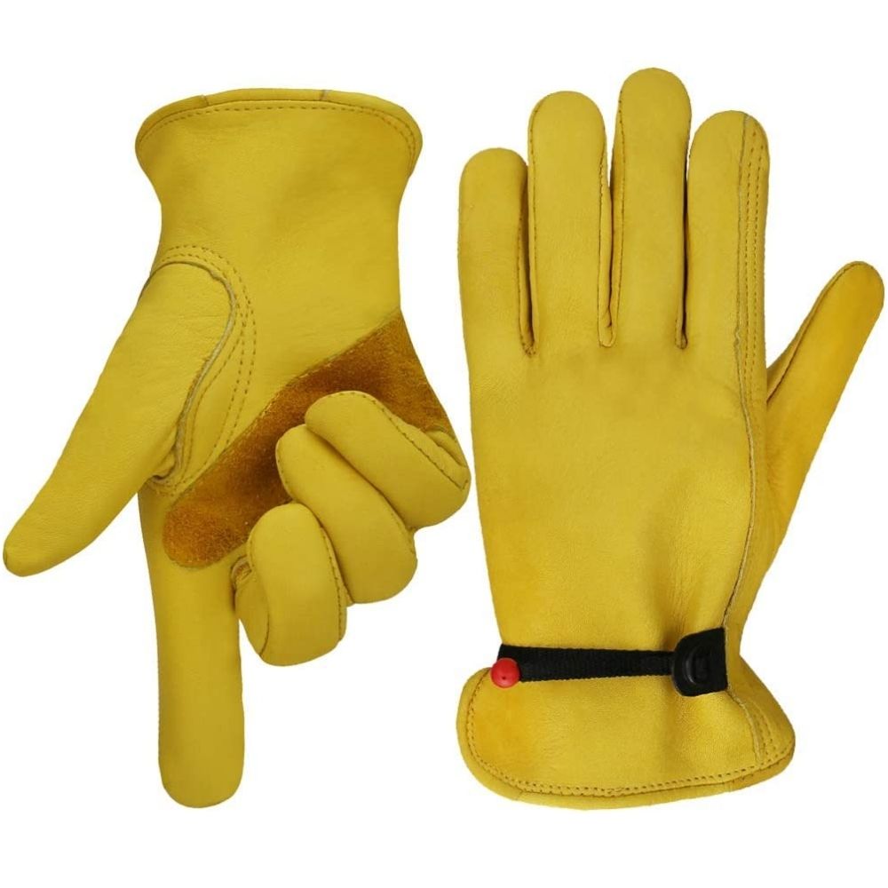Leather Workwear Gloves L: image 6